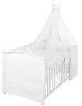 Roba Babybett, Wei&szlig;, Holzwerkstoff, Rechteckig, 70x140 cm, Babym&ouml;bel,...