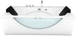AcquaVapore by Sandra Jentho Whirlpool, Wei&szlig;, Glas, Kunststoff, Metall, Rechteckig,
