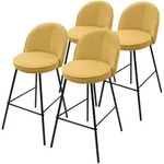 Ml-Design Barhocker, Gelb, Metall, 52x102x50 cm, Esszimmer, Barm&ouml;bel, Barhocker