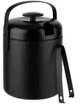 Eiseimer Polar, Schwarz, Metall, Kunststoff, 1,3 L, 14x22x14 cm, Essen & Trinken,