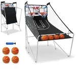 Costway Arcade-Basketballspiel, Schwarz, Metall, 207x108 cm, Freizeit, Sport &