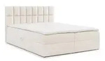 Fun M&ouml;bel Boxbett, Creme, Textil, 200x220 cm, Schlafzimmer, Betten, Boxspringbetten