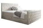 Fun M&ouml;bel Boxbett, Wei&szlig;, Textil, 120x200 cm, Schlafzimmer, Betten, Boxspringbetten