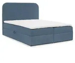 Fun M&ouml;bel Boxbett, Hellblau, Textil, 140x200 cm, Schlafzimmer, Betten,