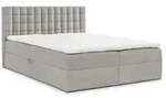 Fun M&ouml;bel Boxbett, Grau, Textil, 140x220 cm, Schlafzimmer, Betten, Boxspringbetten