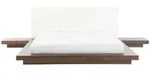 Beliani Bett, Braun, Holzwerkstoff, 160x200 cm, Schlafzimmer, Betten