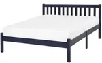 Beliani Holzbett, Blau, Holz, 140x200 cm, Schlafzimmer, Betten