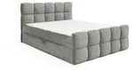 Fun M&ouml;bel Boxbett, Grau, Textil, 180x200 cm, Schlafzimmer, Betten, Boxspringbetten