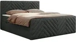 MKS Boxbett, Dunkelgrau, Textil, 2-Sitzer, H4, 7-Zonen, Rechteckig, 140x200 cm,