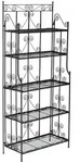 CLP Standregal, Schwarz, Metall, 74.5x173x34.5 cm, Wohnzimmer, Regale, B&uuml;cherregale