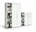 Mid.you Aktenschrank, Wei&szlig;, Holzwerkstoff, 11 F&auml;cher, 2 Schublade(n) Schubladen,