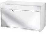 Vladon Schuhschrank, Wei&szlig;, Holzwerkstoff, 85x50x33 cm, Garderobe,...