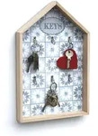 DanDiBo Schl&uuml;sselkasten, Wei&szlig;, Holz, 24x37x3.5 cm, Garderobe, Schl&uuml;sselboards &
