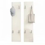 Vladon Garderobenpaneel, Creme, Holzwerkstoff, 120x28x2 cm, Garderobe,