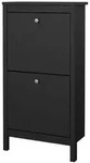 ebuy24 Schuhschrank,, Schwarz, Holzwerkstoff, 54x103x25 cm, Garderobe,