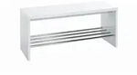 Garderobenbank, Wei&szlig;, Metall, 1-Sitzer, 81x40x30 cm, Typenauswahl, Garderobe,