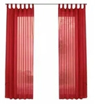Gardinenbox.eu Schlaufengardinen, Rot, Textil, 140x225 cm, Oeko-Tex&reg; Standard...