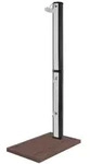 Ml-Design Solardusche, Silber, Braun, Kunststoff, 17.5x217x13.5 cm, Freizeit, Pools