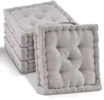 Beautissu Stuhlkissen, Taupe, Textil, Rechteckig, 50x10x50 cm, Wohntextilien,