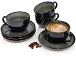 S&auml;nger Kaffeetassen, Dunkelgr&uuml;n, Keramik, 8-teilig, 27x39x20 cm, kratzfest,...