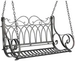 DanDiBo H&auml;ngebank, Braun, Metall, 105x60x55 cm, Gartenm&ouml;bel, Gartenb&auml;nke