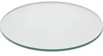 Relaxdays Glasplatte, Transparent, Glas, Rund, 30x0.8x30 cm, Esszimmer, Tische,