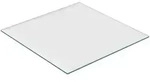 Relaxdays Glasplatte, Transparent, Glas, Quadratisch, 70x0.8x70 cm, Esszimmer,