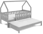 Masseno Kinderbett, Hellgrau, Holz, 80x160 cm, Kinder- & Jugendzimmer,...