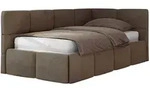 MKS Jugendbett, Braun, Textil, 1-Sitzer, Rechteckig, 200x90 cm, Oeko-Tex&reg;,...