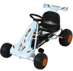 Homcom GO, Hellblau, Metall, 66x59x97 cm, Outdoor Spielzeug, Kinderfahrzeuge