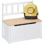 Relaxdays Kinderbank, Mehrfarbig, Holzwerkstoff, Holz, 57x55x31 cm, Kinder- &