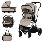 Chipolino Kombikinderwagen, Braun, Metall, 57x112x84 cm, unisex, Federung, Baby...
