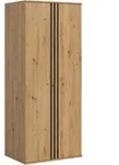 Livetastic Dreht&uuml;renschrank, Anthrazit, Eiche Artisan, Holzwerkstoff, Holzoptik,