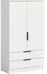 Livetastic Dreht&uuml;renschrank, Wei&szlig;, Holzwerkstoff, 3 F&auml;cher, 2 Schublade(n)