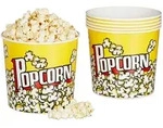 Relaxdays Popcorneimer, Mehrfarbig, Kunststoff, 18x17.5x18 cm, Tischkultur &