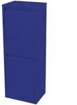 [en.casa] M&uuml;lltrennschrank, Dunkelblau, Metall, Kunststoff, 33x93x25 cm, K&uuml;chen,