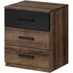 Masseno Nachttisch, Braun, Holzwerkstoff, 3 Schubladen, 47x56x42 cm,...