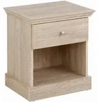 Mid.you Nachttisch Binz, Eiche, Holzwerkstoff, 1 Schublade(n) Schubladen,...