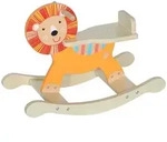 Aiyaplay Schaukelpferd, Orange, Holzwerkstoff, 27x44x59 cm, Spielzeug, Babyspielzeug,