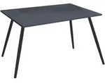 Mid.you Schreibtisch, Anthrazit, Schwarz, Metall, Holzwerkstoff, rechteckig, konisch,
