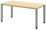 b&uuml;m&ouml; Schreibtisch, Ahorn, Silber, Holzwerkstoff, Nachbildung,Ahorn,...