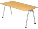 b&uuml;m&ouml; Schreibtisch, Buche, Holzwerkstoff, Nachbildung,Buche, Rechteckig,...