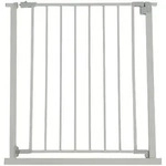 Relaxdays Treppenschutzgitter, Grau, Kunststoff, Metall, 80x1 cm, Kindersicherheit,