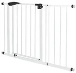 ECD-Germany T&uuml;rschutzgitter, Wei&szlig;, Metall, 3x115 cm, Kindersicherheit,