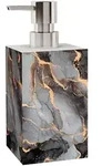 Sanilo Seifenspender, Grau, Braun, Gold, Kunststoff, 7x12x7 cm, Badaccessoires,