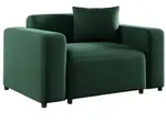 Fun M&ouml;bel Sessel, Dunkelgr&uuml;n, Textil, 145x75x98 cm, Wohnzimmer, Sessel,