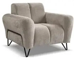 Beautysofa Relaxsessel, Cappuccino, Metall, 100x83x98 cm, Wohnzimmer, Sessel,