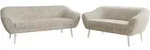 MKS Sitzgarnitur, Creme, Holzwerkstoff, 5-Sitzer, Rechteckig, 180x75x74 cm,
