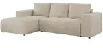 MKS Ecksofa, Beige, Textil, 3-Sitzer, L-Form,L-Form, 266x164 cm, Oeko-Tex&reg;,