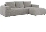 MKS Ecksofa, Hellgrau, Textil, 3-Sitzer, L-Form,L-Form, 266x164 cm, Oeko-Tex&reg;,